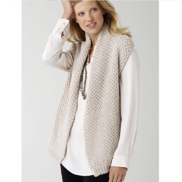 J. Jill Jackets & Blazers - J Jill | Alpaca Blend Chunky Knit Vest GRAY Small